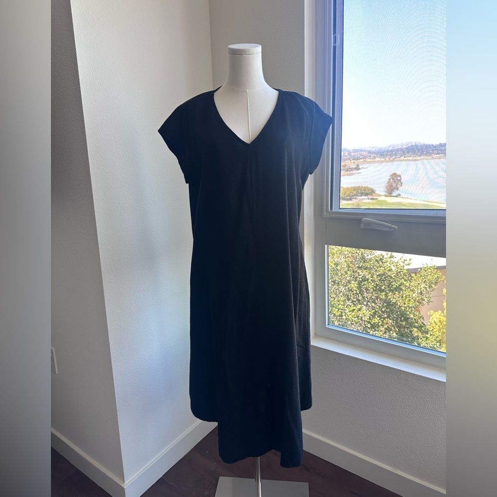 Karen Kane linen blend midi dress